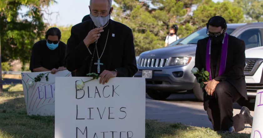 No justice, no peace: Why Catholic priests are kneeling with George Floyd protesters